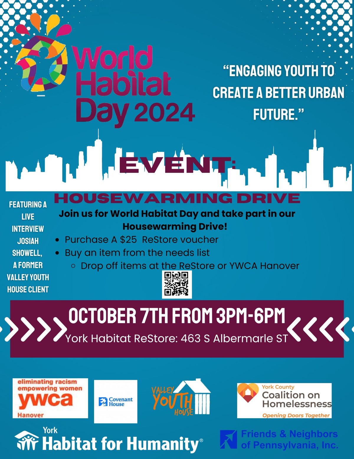 World Habitat Day 2024 - Housewarming Drive