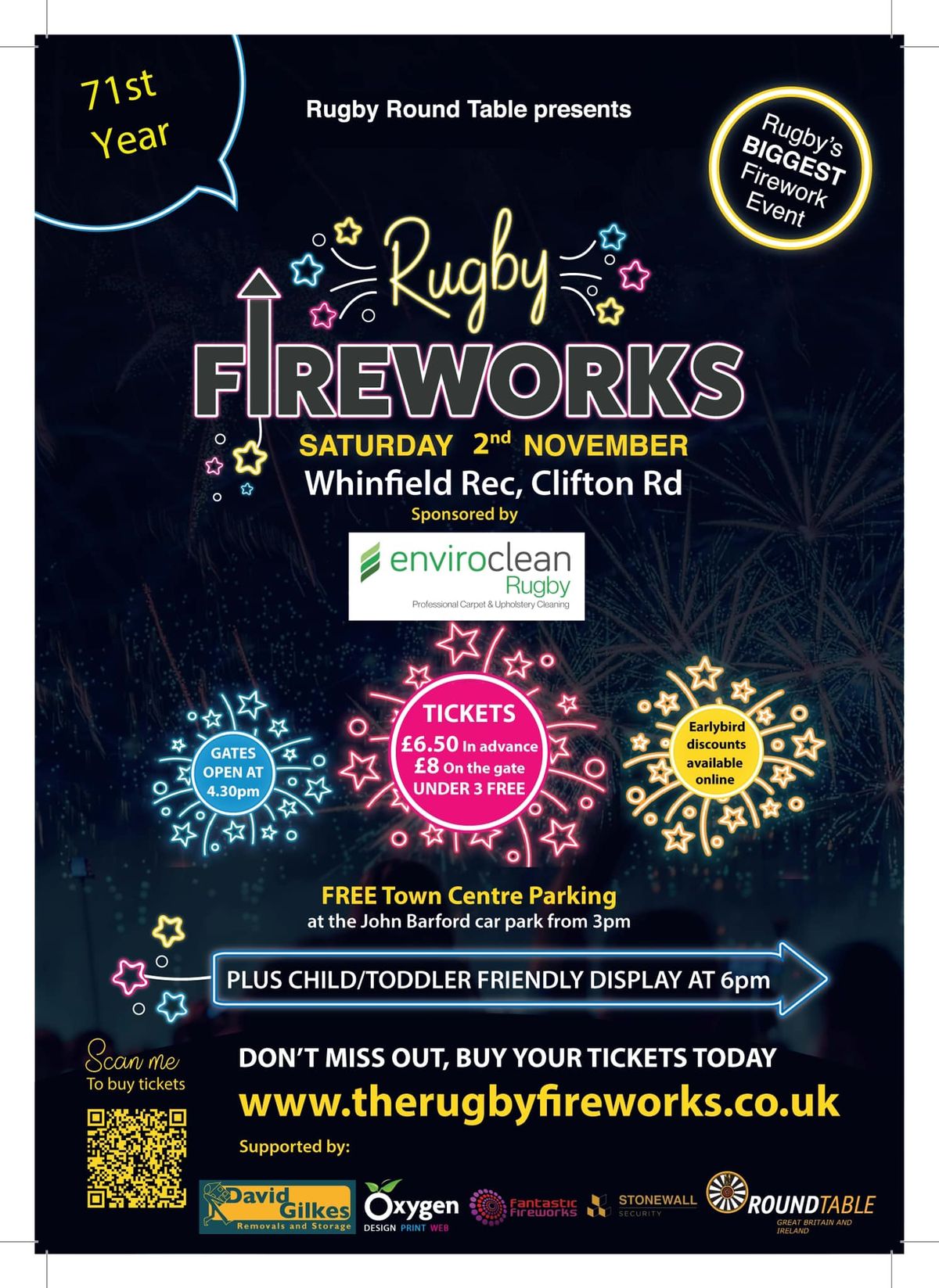 The Rugby Fireworks Show