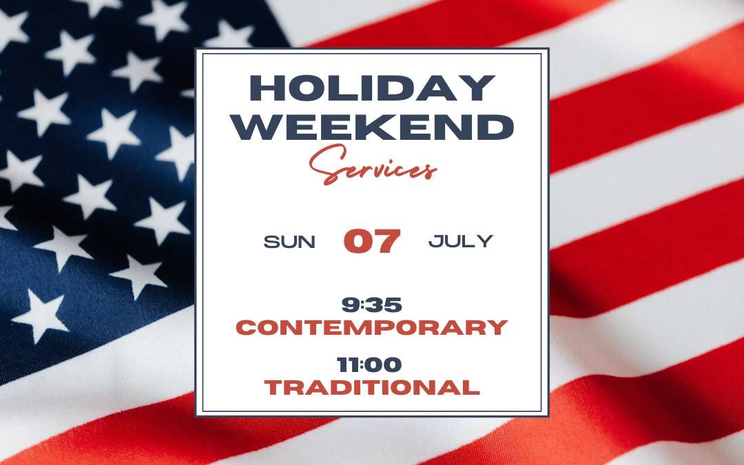 Apex UMC - Holiday Service Schedule