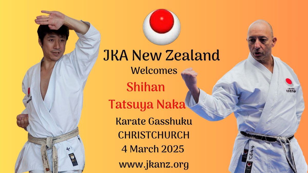 JKANZ Karate Gasshuku with Shihan Tatsuya Naka - CHRISTCHURCH 