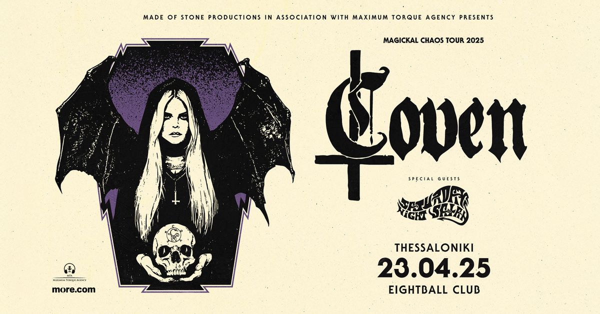 COVEN (USA) w\/ Saturday Night Satan live in Thessaloniki