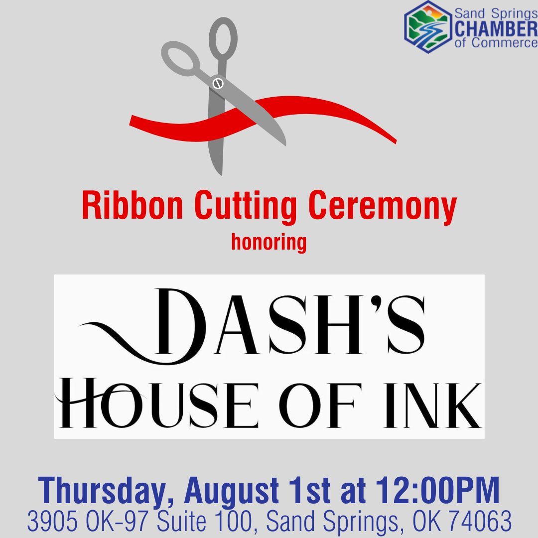 Ribbon Cutting - Dash's House of Ink