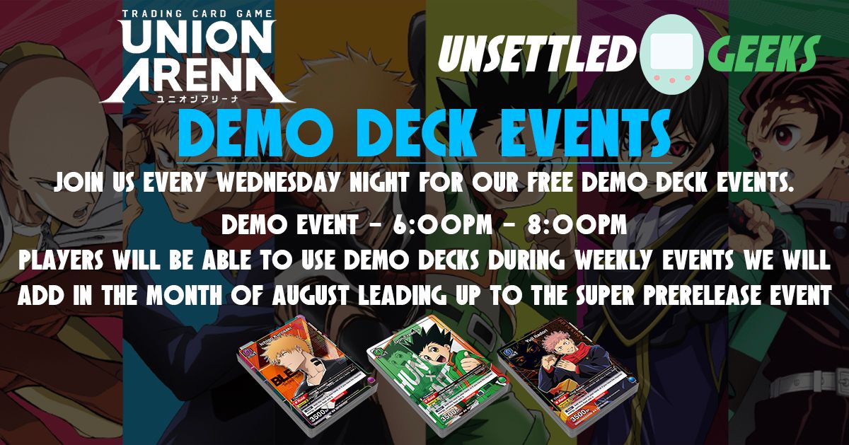 Union Arena Demo Deck Events