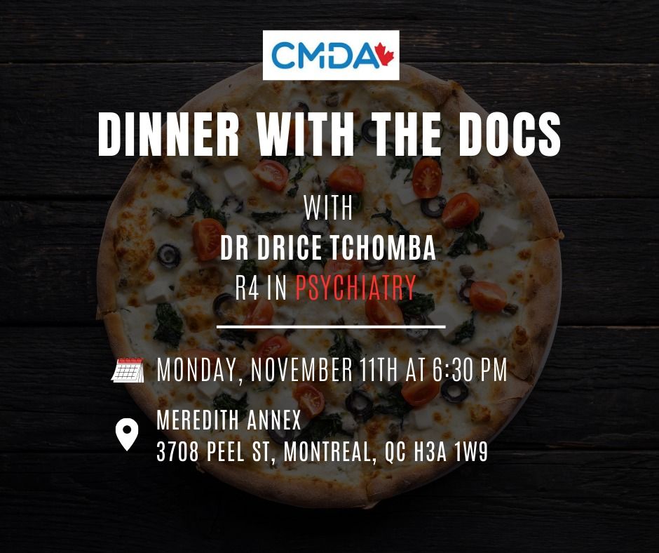 [CMDA] Dinner with the Docs