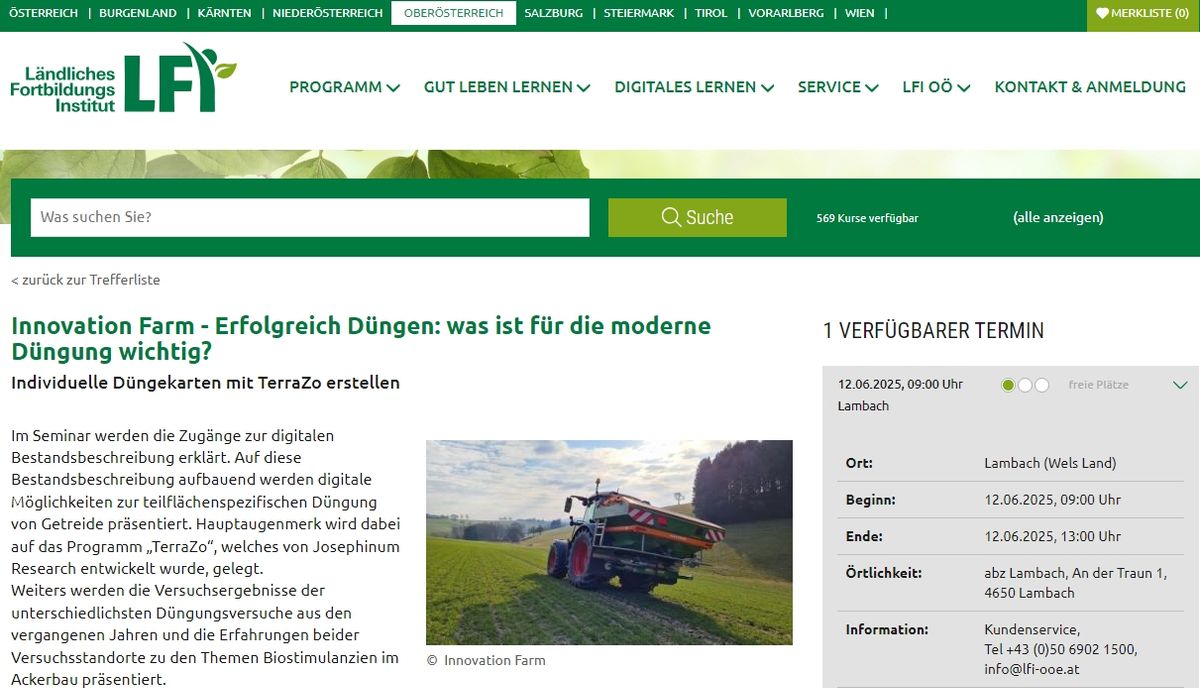 Innovation Farm - Erfolgreich D\u00fcngen: was ist f\u00fcr die moderne D\u00fcngung wichtig? 