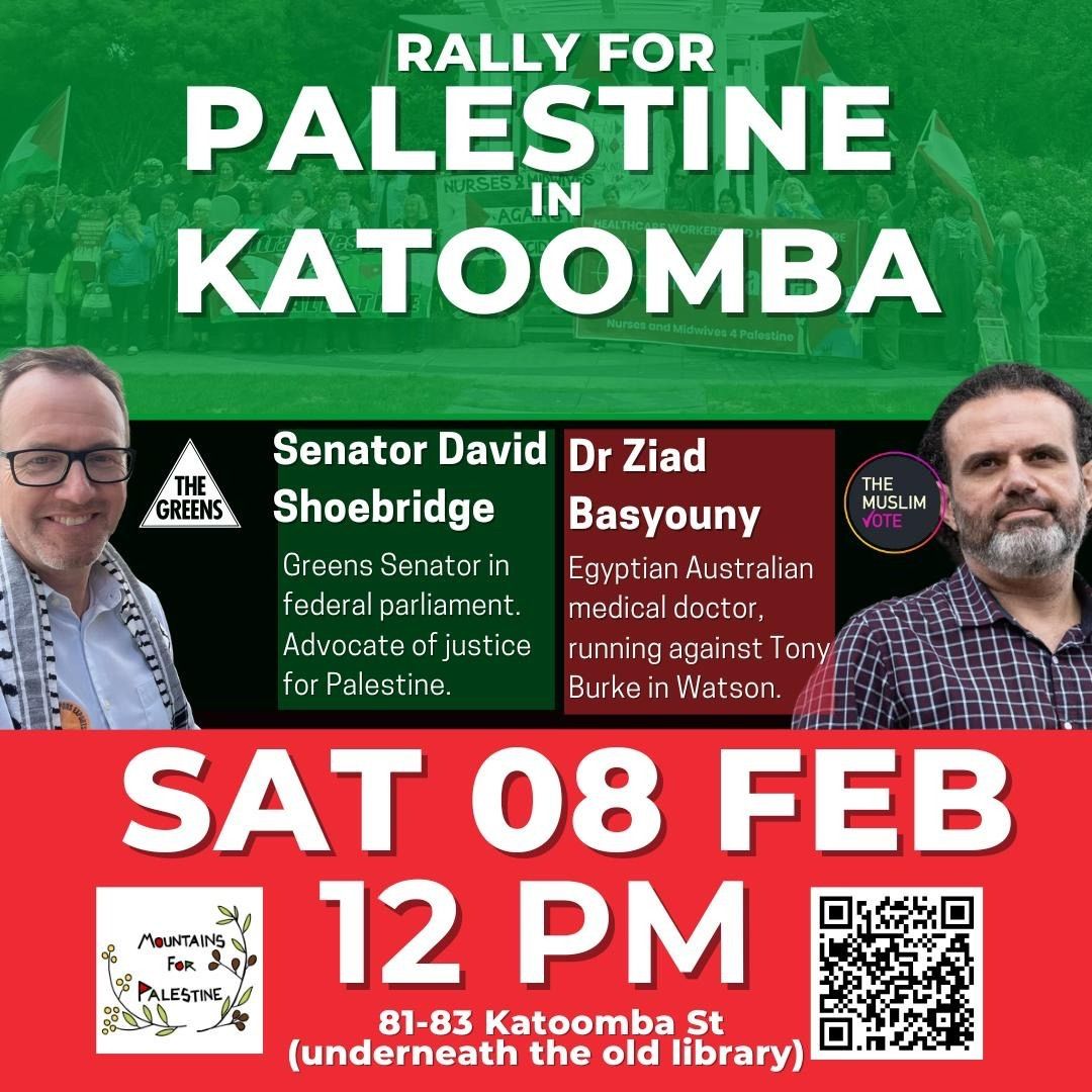 Rally For Palestine in Katoomba