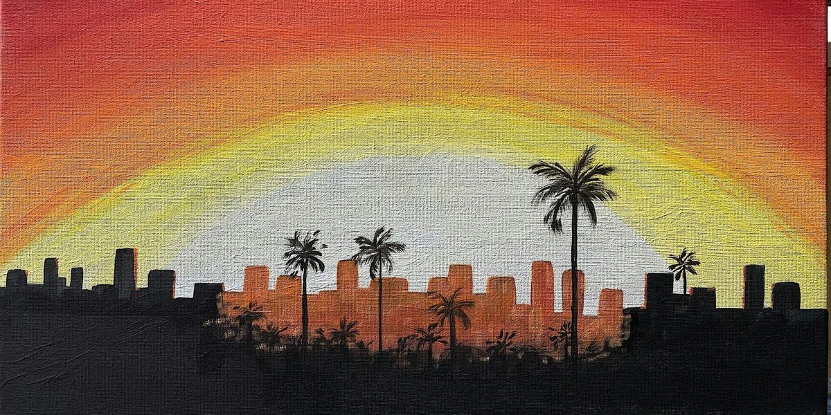 City Sunset Paint and Sip Event