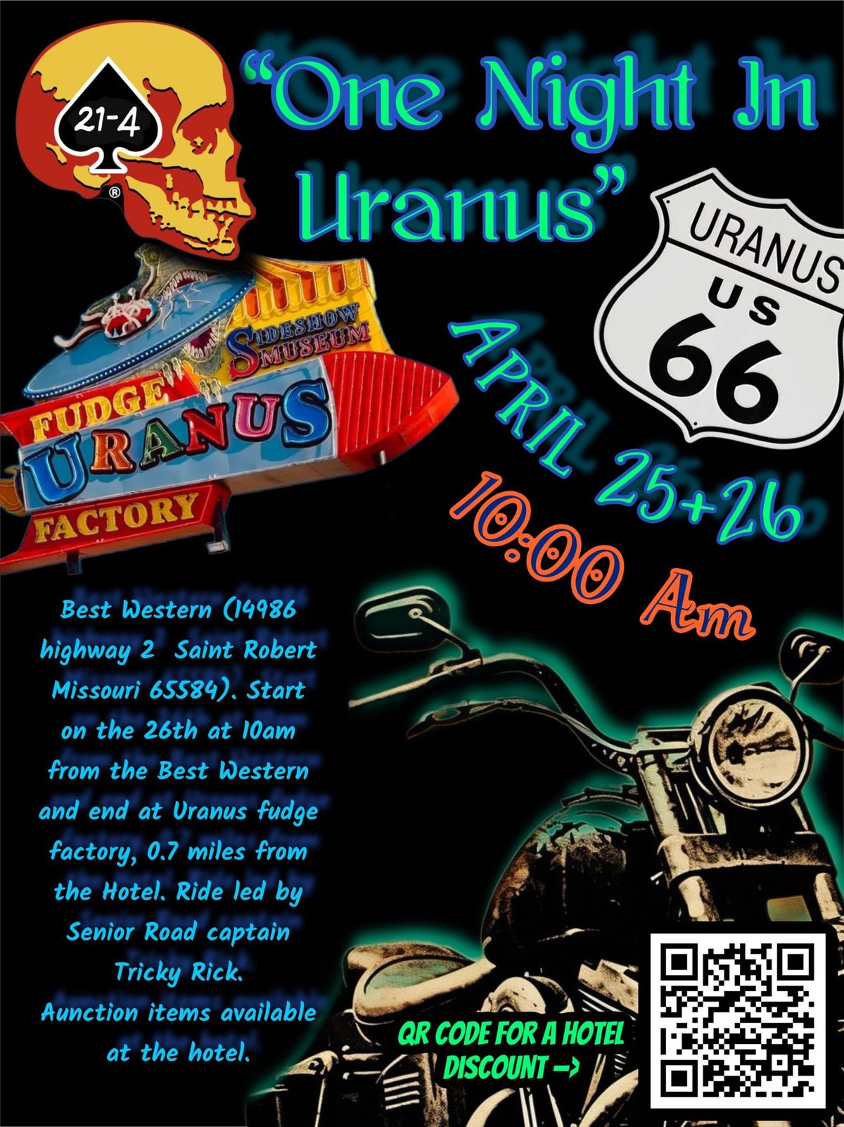 **Sanctioned Event** "One Night In Uranus" CVMA \u00ae KS 21-4