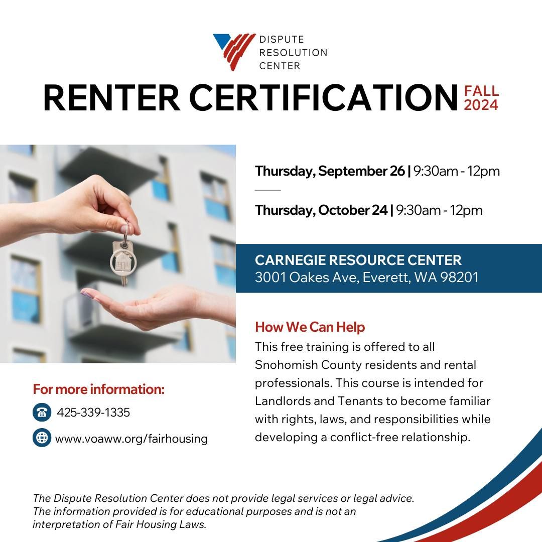 DRC Renter Certification Training