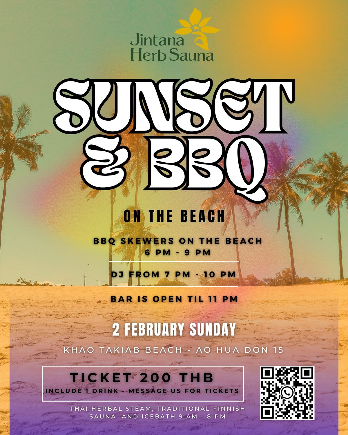 Sunset \u2022 DJ \u2022 BBQ Party on the Beach