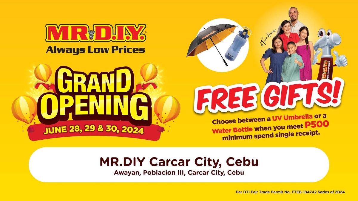 GRAND OPENING: MR.DIY Carcar City, Cebu