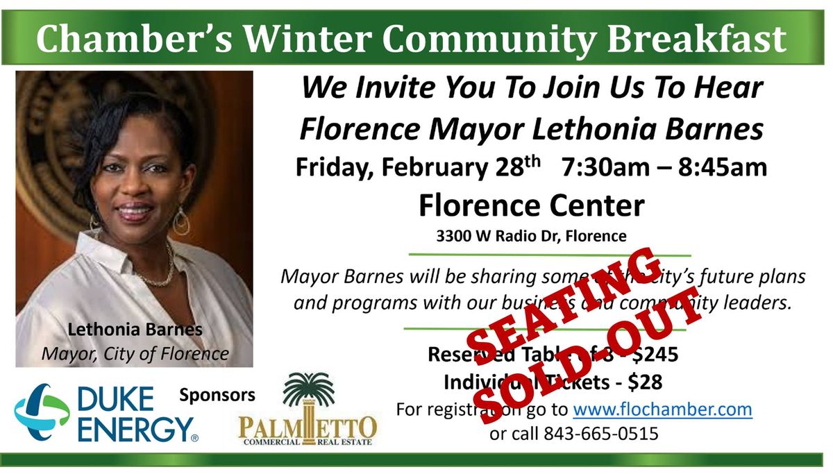 The Florence Chamber 2025 Community Breakfast