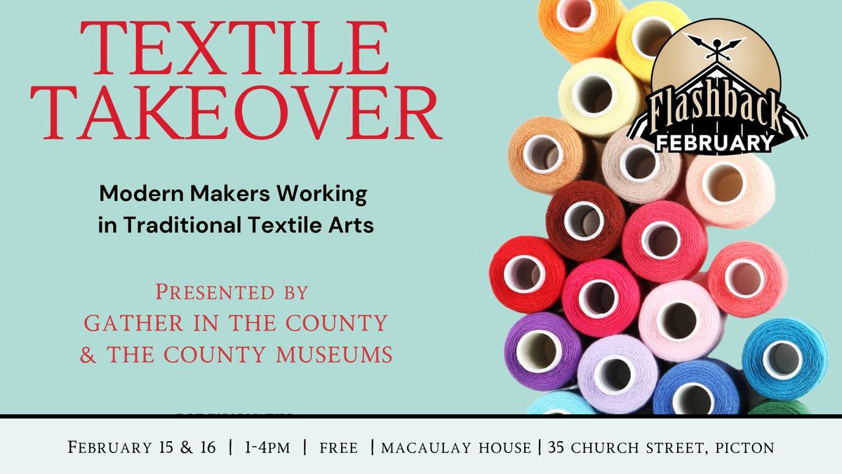 Textile Takeover: Modern Makers Working in Traditional Textile Arts