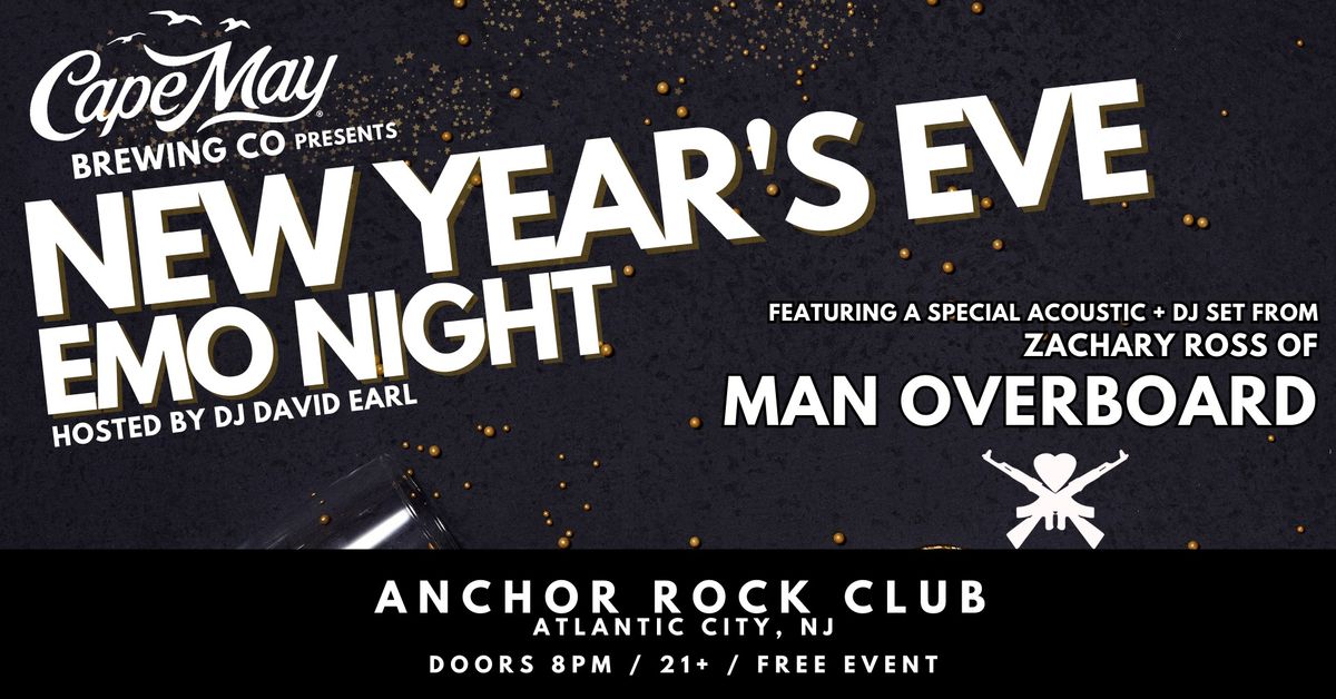 Emo Night NYE \ud83c\udf0a Atlantic City - FT. Zac of Man Overboard