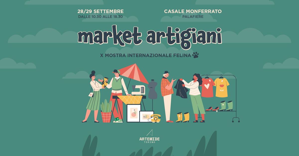 MARKET ARTIGIANI CASALE MONFERRATO \u2014 Sabato 28 e Domenica 29 Settembre