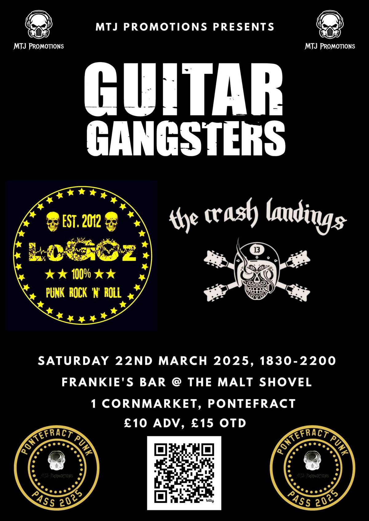 12\/55 Guitar Gangsters, Logoz & The Crash Landings