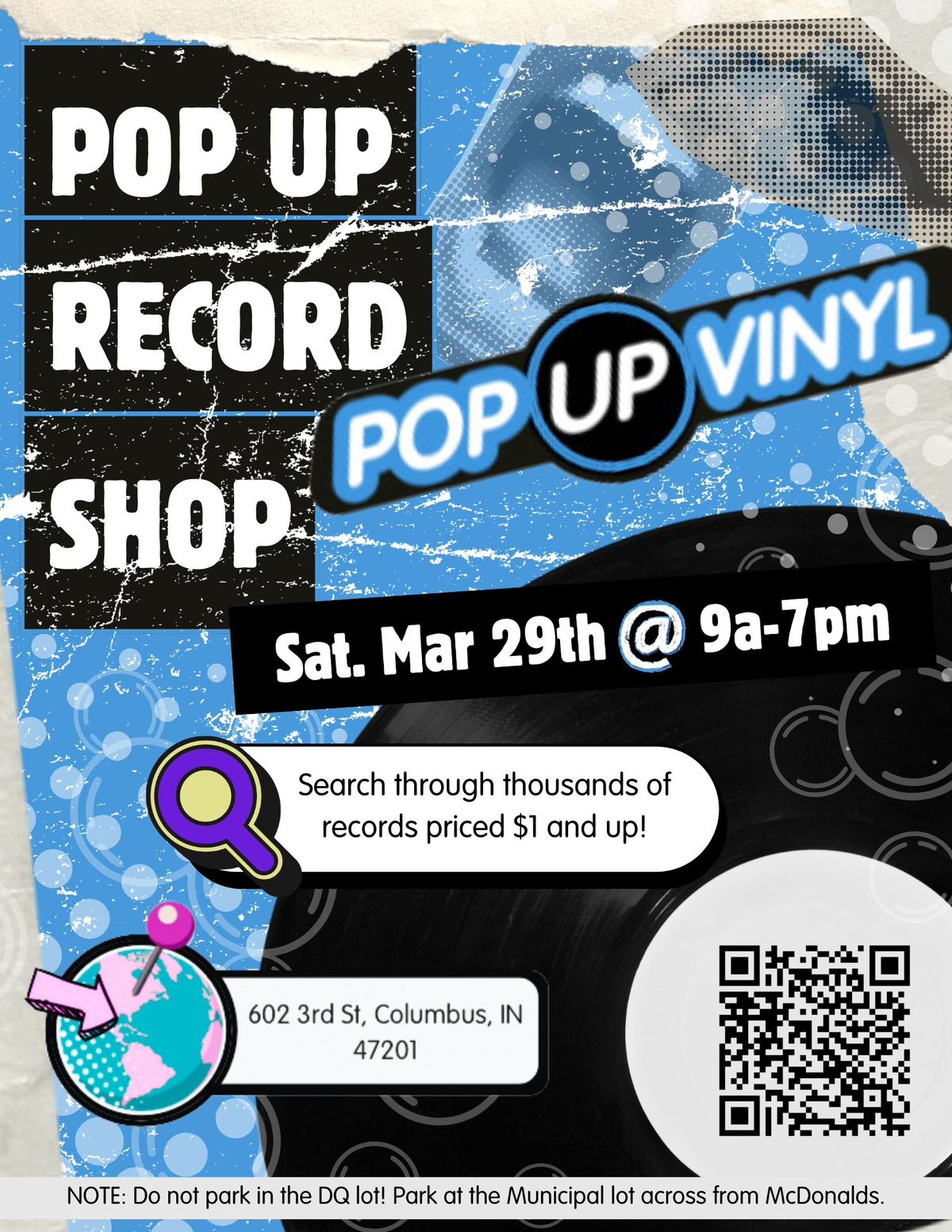 Vinyl Giveaway Pop-Up