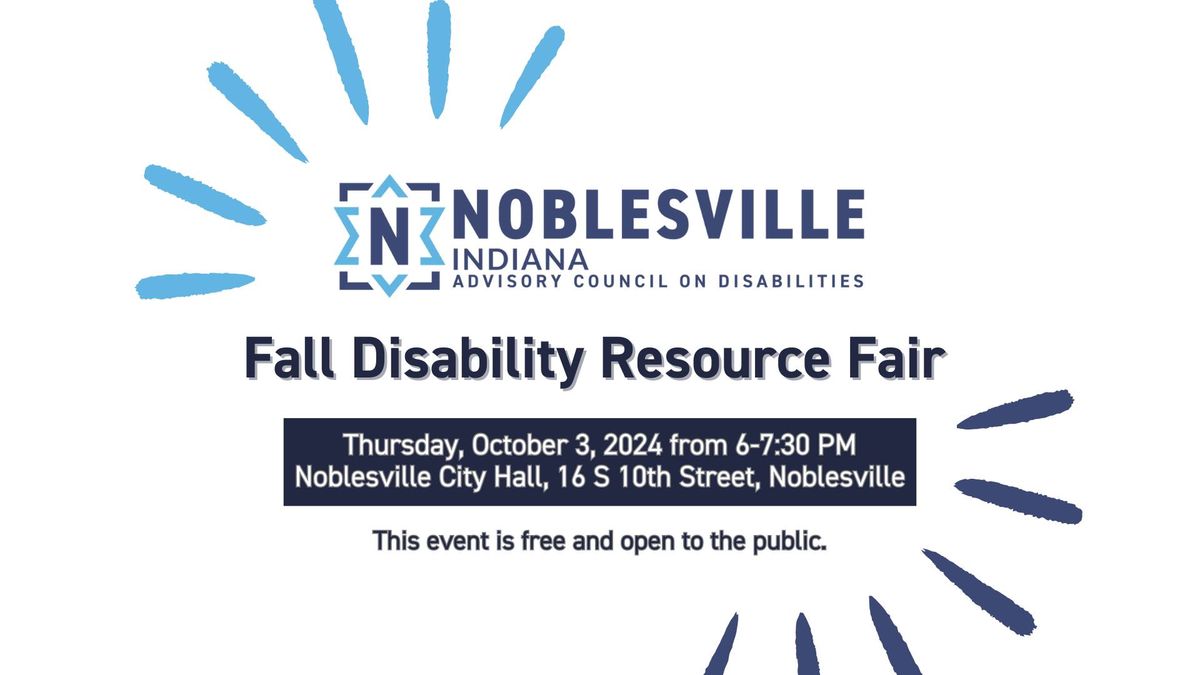 Disability Resource Fair Hosted by Noblesville Advisory Council on Disabilities