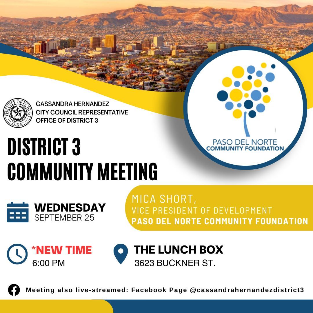 DISTRICT 3 COMMUNITY MEETING