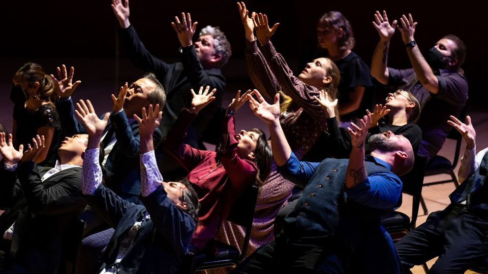 Los Angeles Master Chorale, staged by Peter Sellars Music to Accompany a Departure
