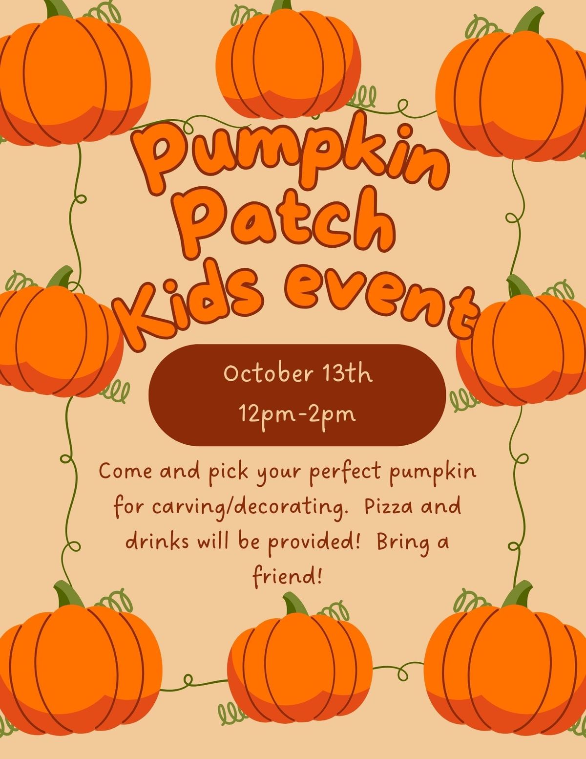 Pumpkin Patch Kids Event