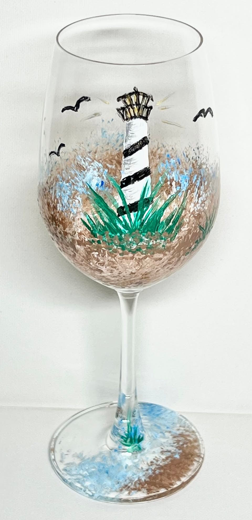 Let\u2019s Paint - Lighthouse Wine Glass @ IG Winery 6 to 8 pm