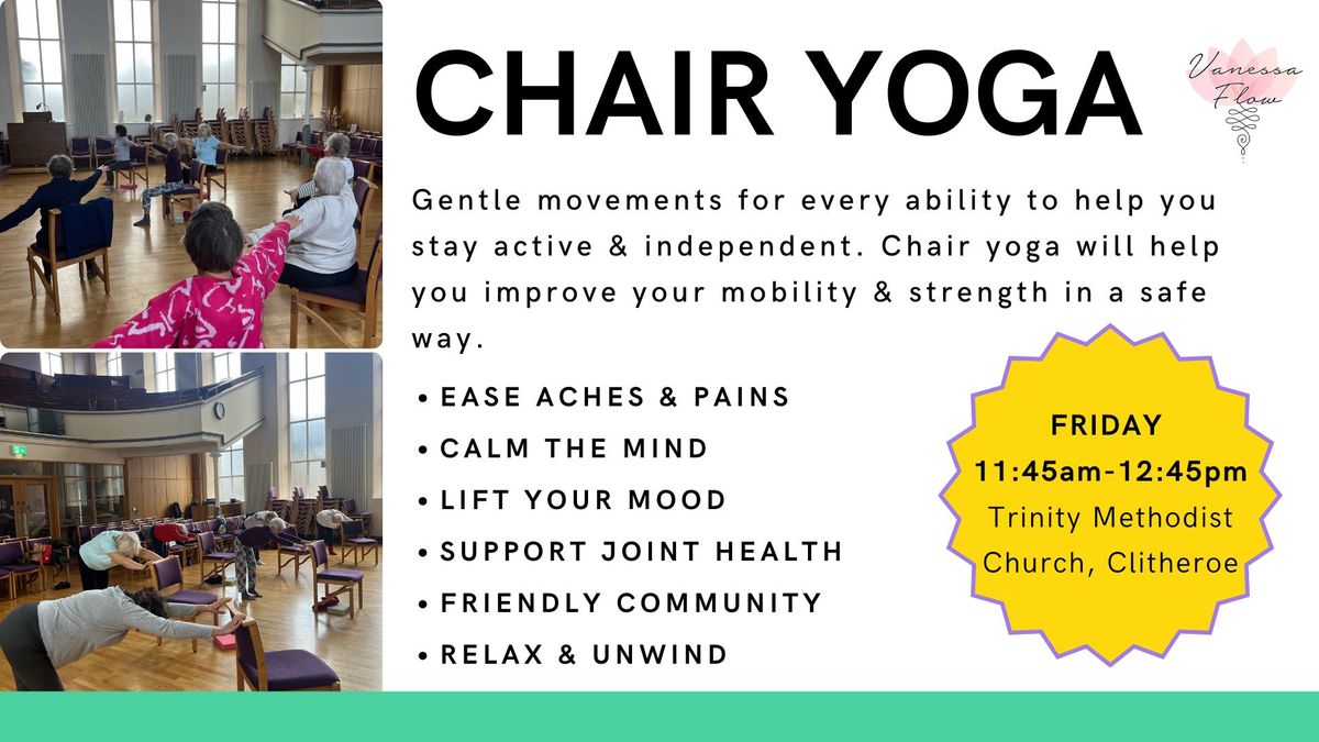 Chair Yoga | Clitheroe | Vanessa Flow Yoga