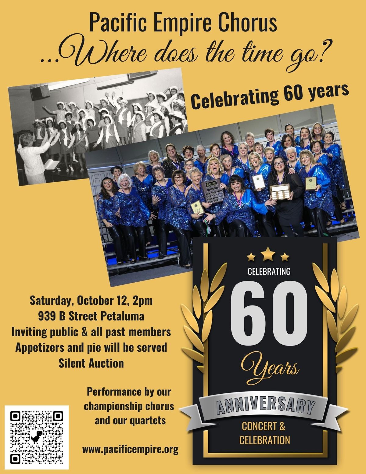 The Pacific Empire Chorus (PEC) 60th Anniversary Show, Where Does the Time Go?