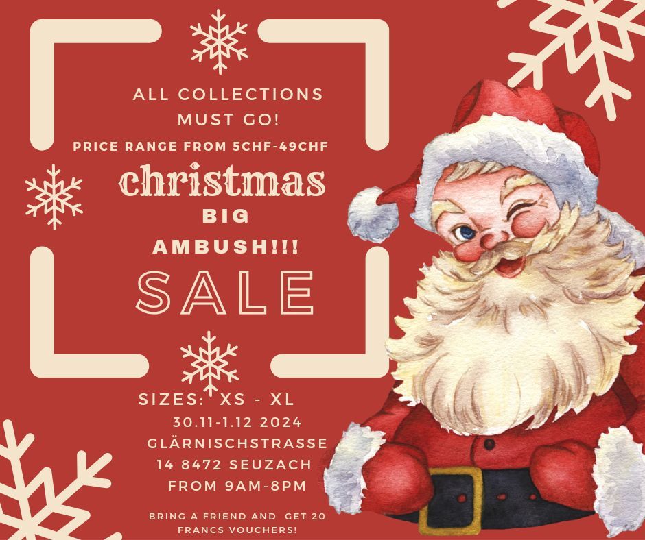 BIG AMBUSH SALE!