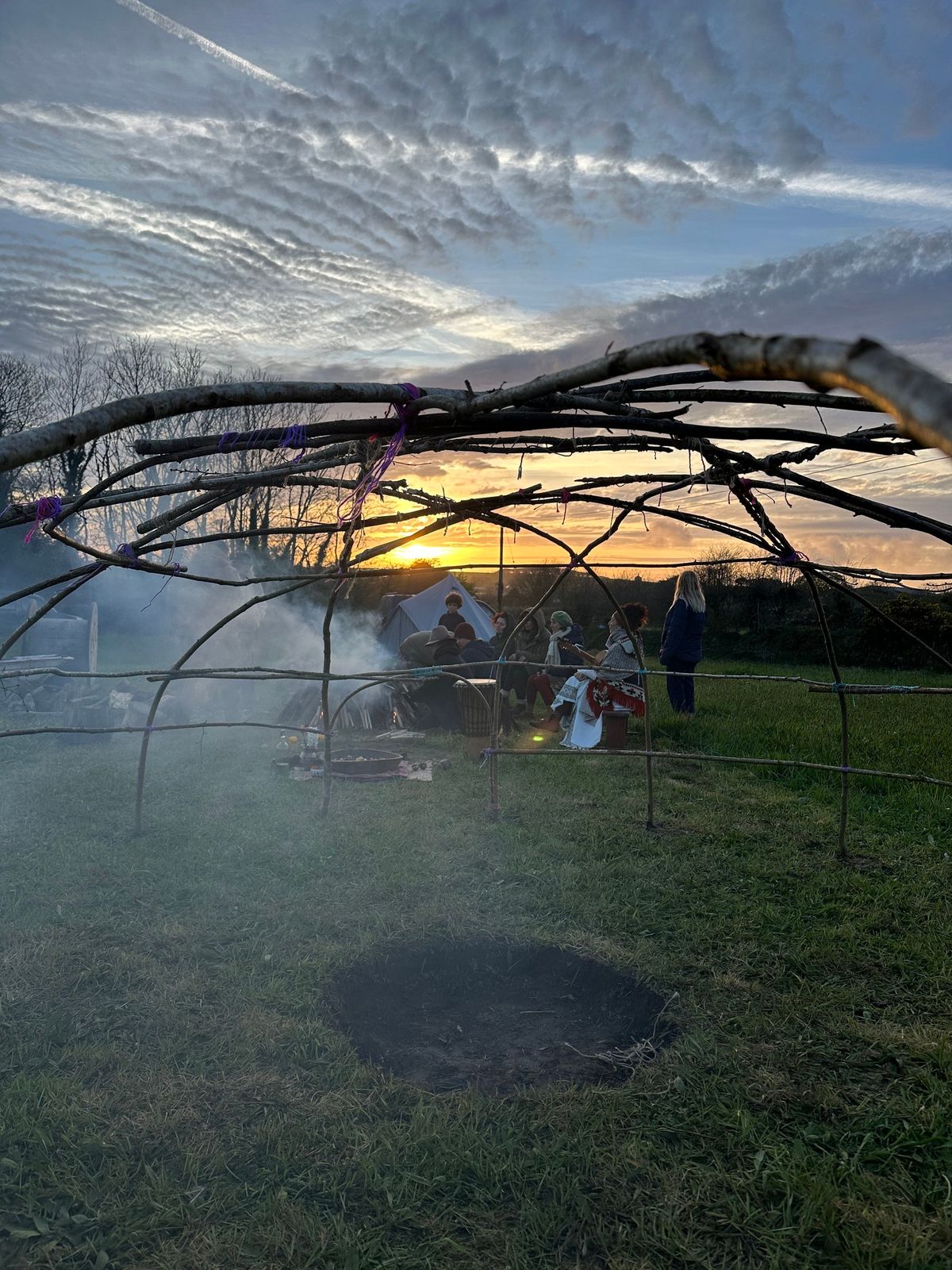 Temazcal. Sacred sweat lodge ceremony