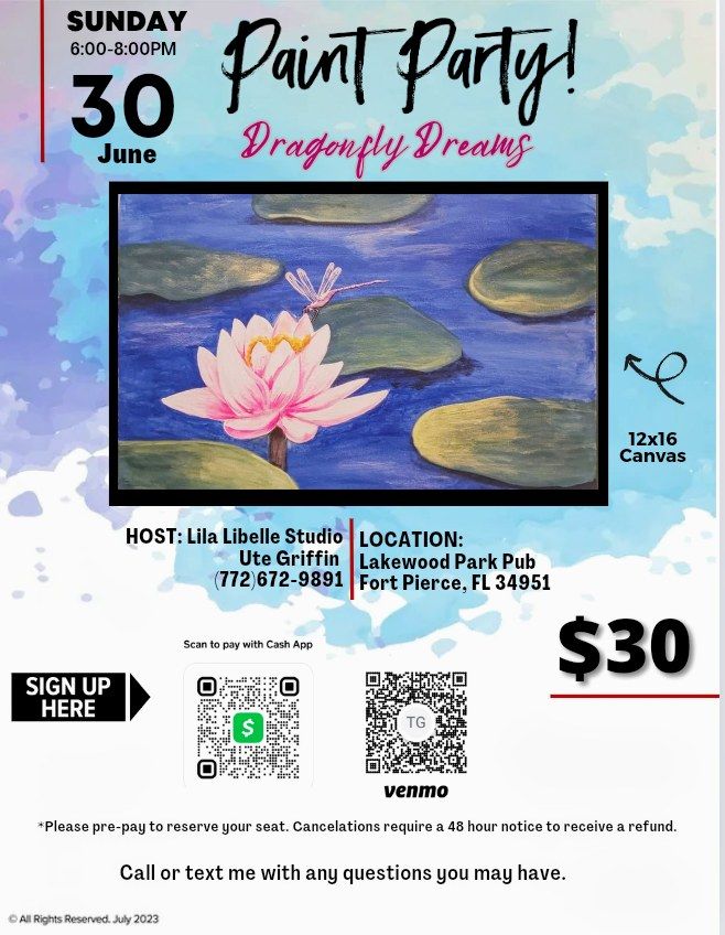 Paint Party - Dragonfly Dreams