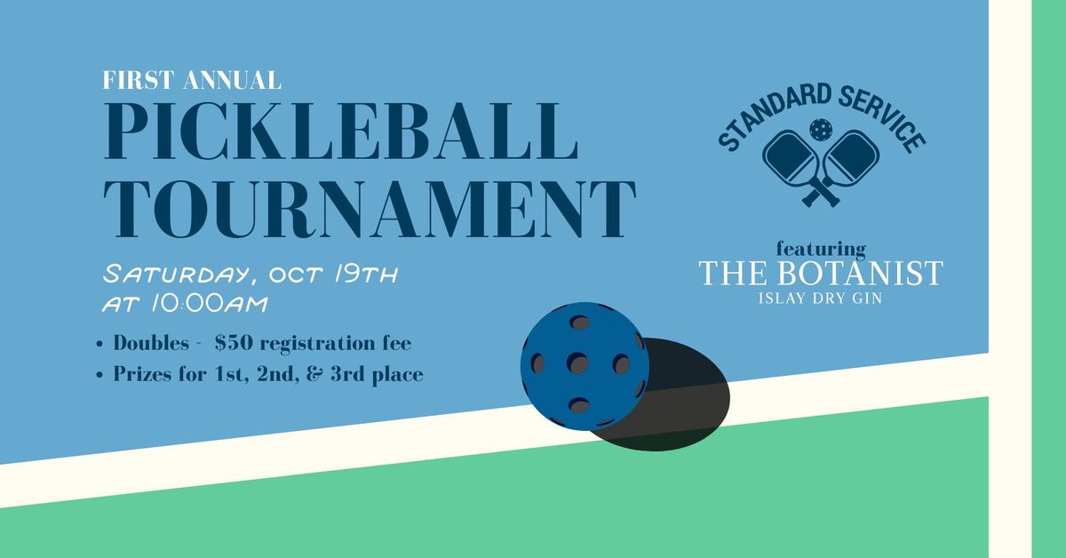 First Annual Pickleball Tournament