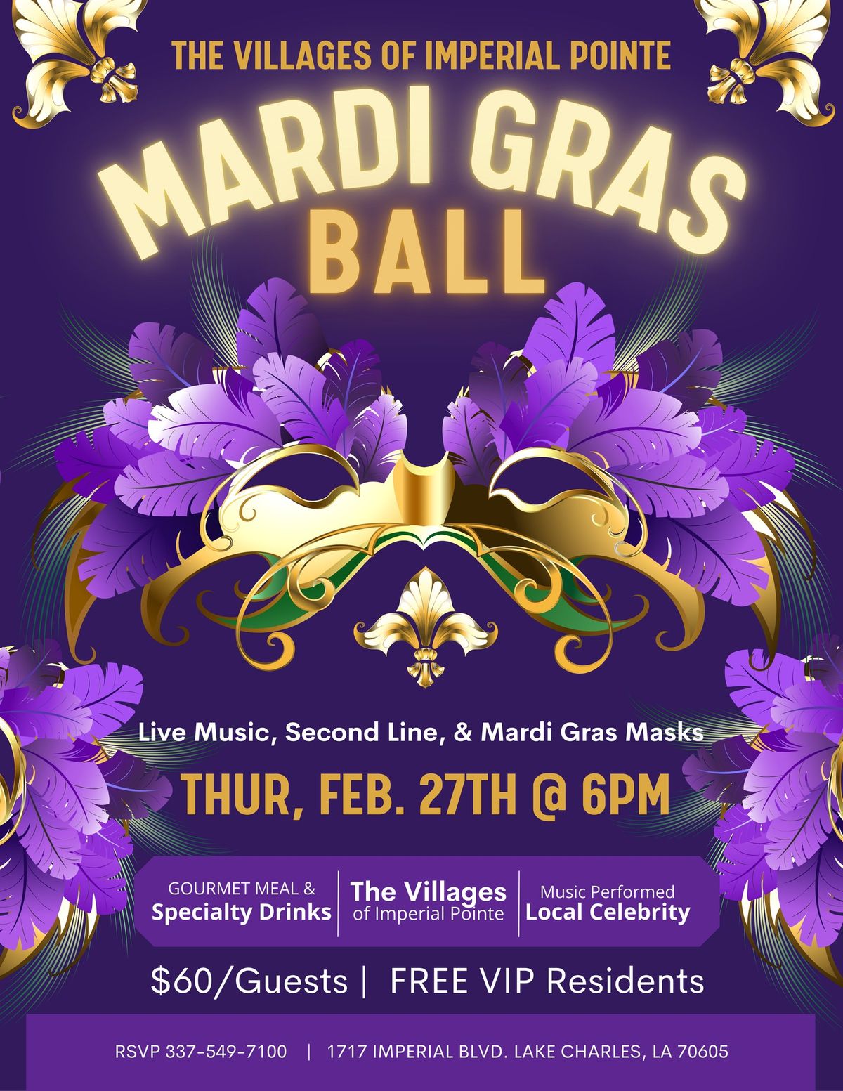 VIP Mardi Gras Ball\ud83c\udfad\u2728