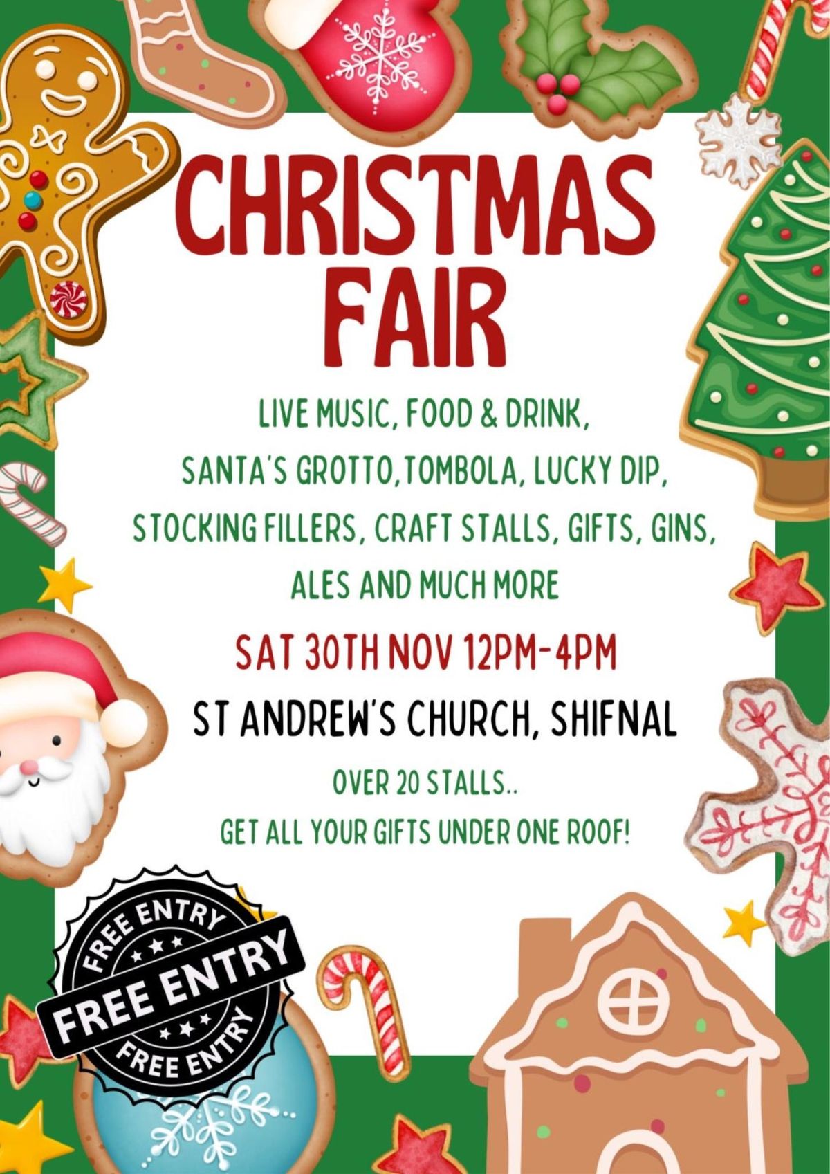 Christmas Fair at St Andrew's Church, Shifnal