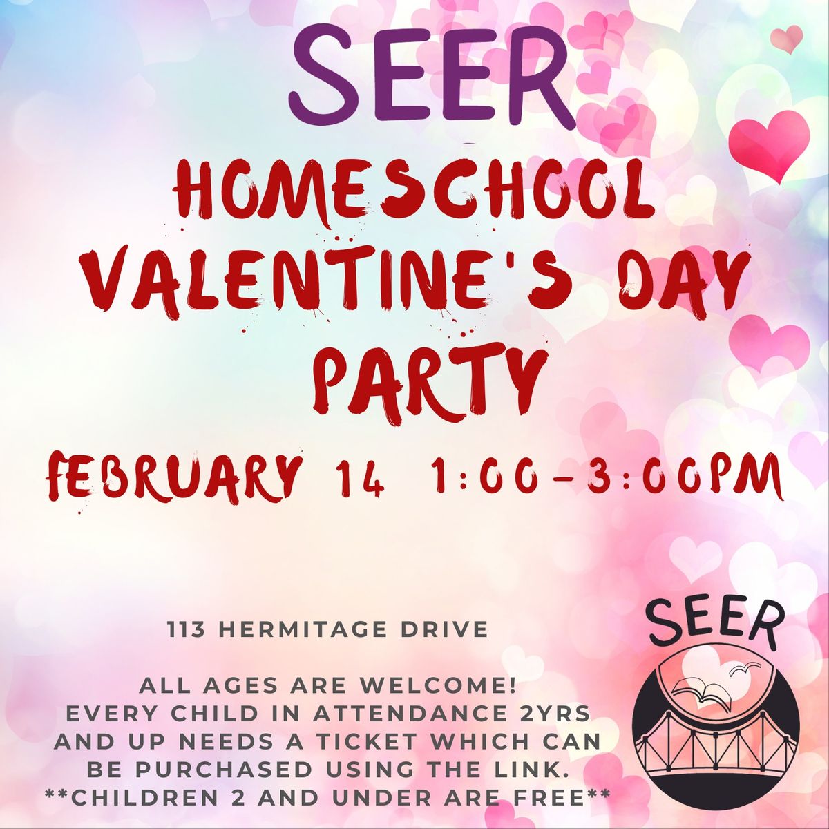 Homeschool Valentines Day Party at SEER