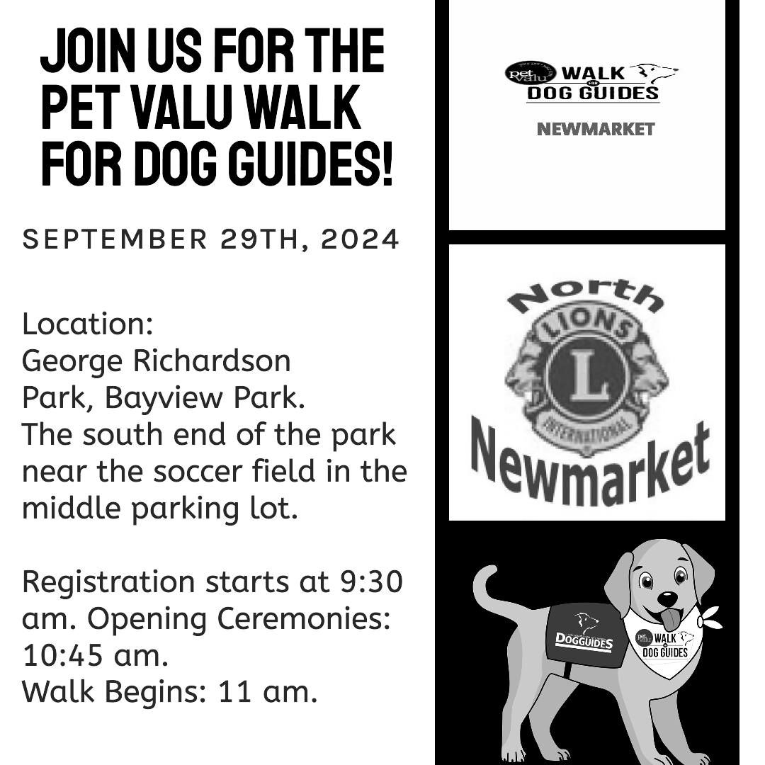 Pet Valu Walk for Dog Guides Newmarket