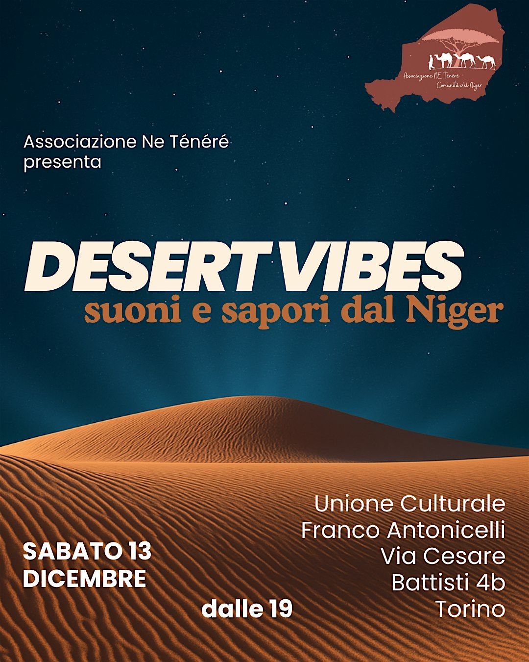 DESERT VIBES \u2013 Suoni e sapori dal Niger