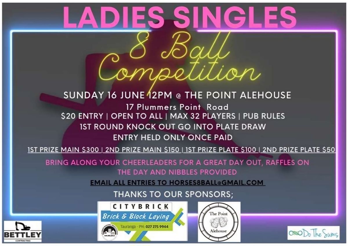 Ladies Singles 8 Ball Competition