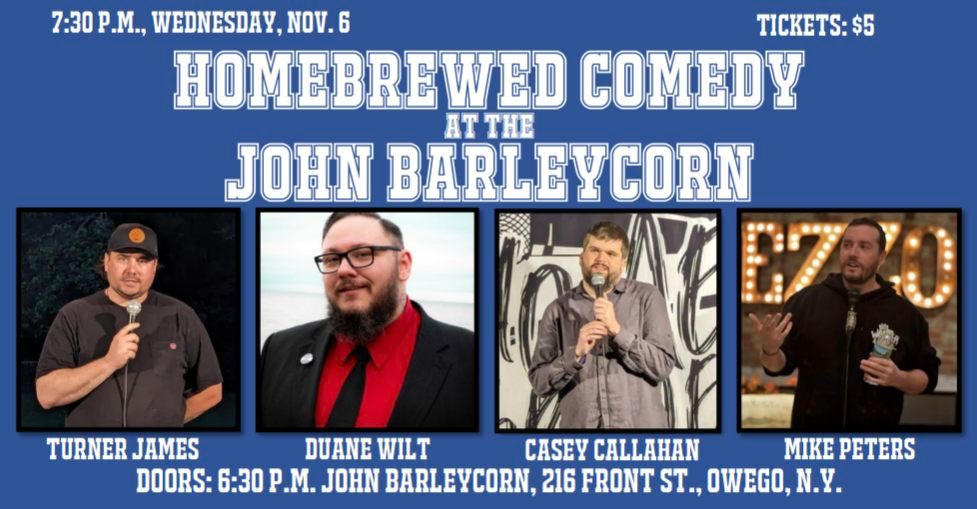 Homebrewed Comedy at the John Barleycorn Tavern