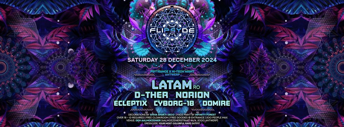 THE FLIPSYDE - Psytrance X Hitech night @ Antwerp