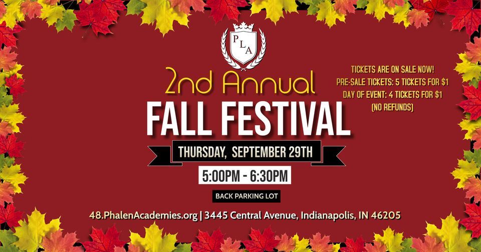 Save the Date September 29th is the 2nd Annual PLA48 Fall Festival