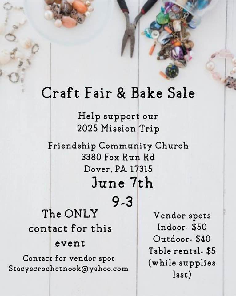 Craft Fair & Bake sale