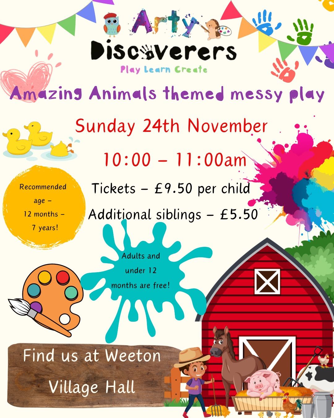 Amazing animals themed messy play 