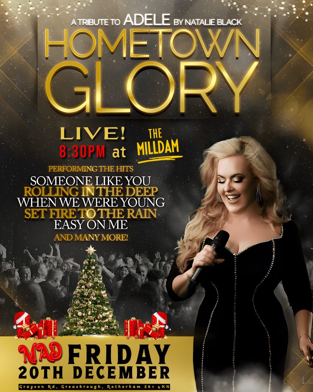 Adele Tribute Hometown Glory By Natalie Black Live At The Mill Dam