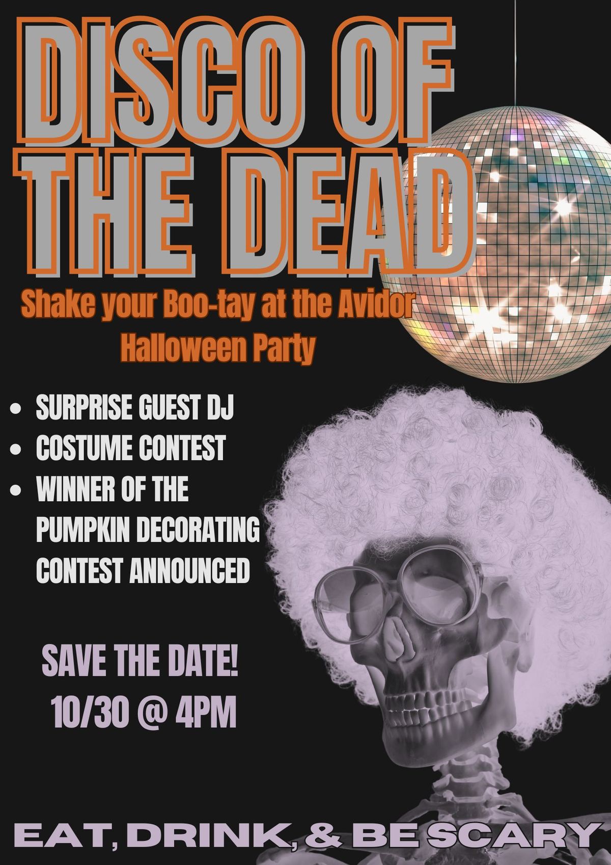 Disco of the Dead Halloween Party