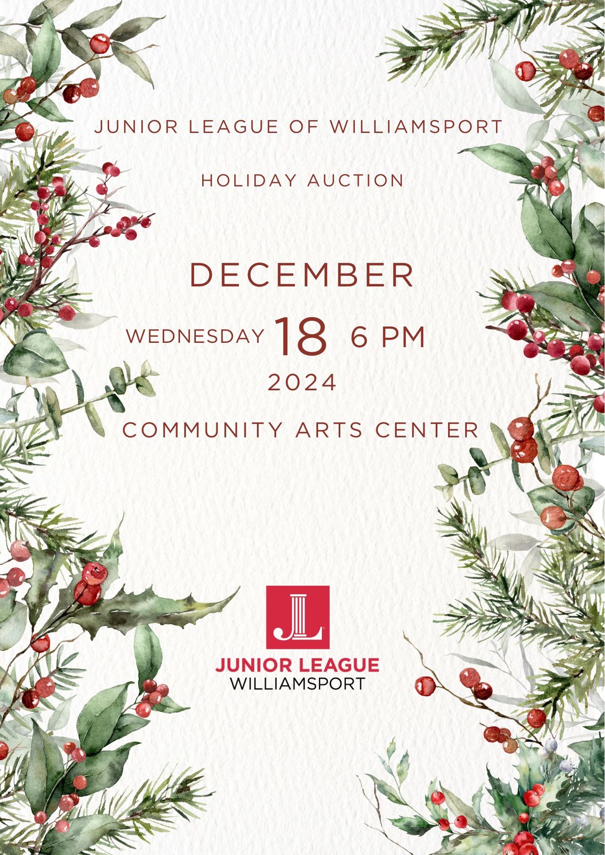 Junior League of Williamsport Holiday Auction