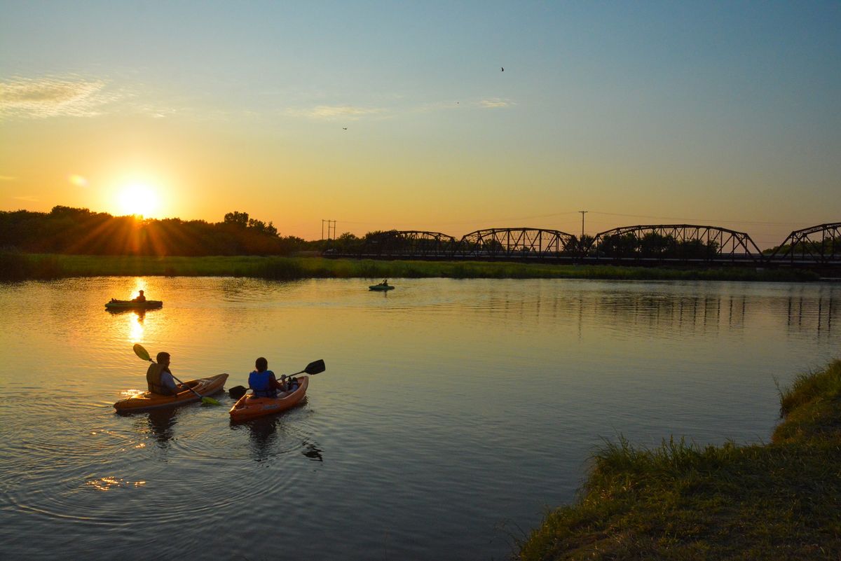 Sunset Paddles at Lake Overholser