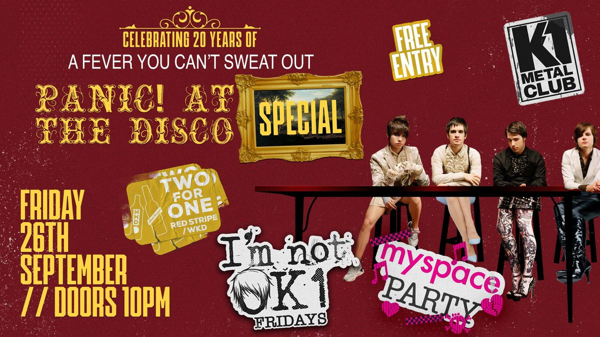 MYSPACE PARTY - P!ATD 20 Years of A FEVER YOU CAN'T SWEAT OUT