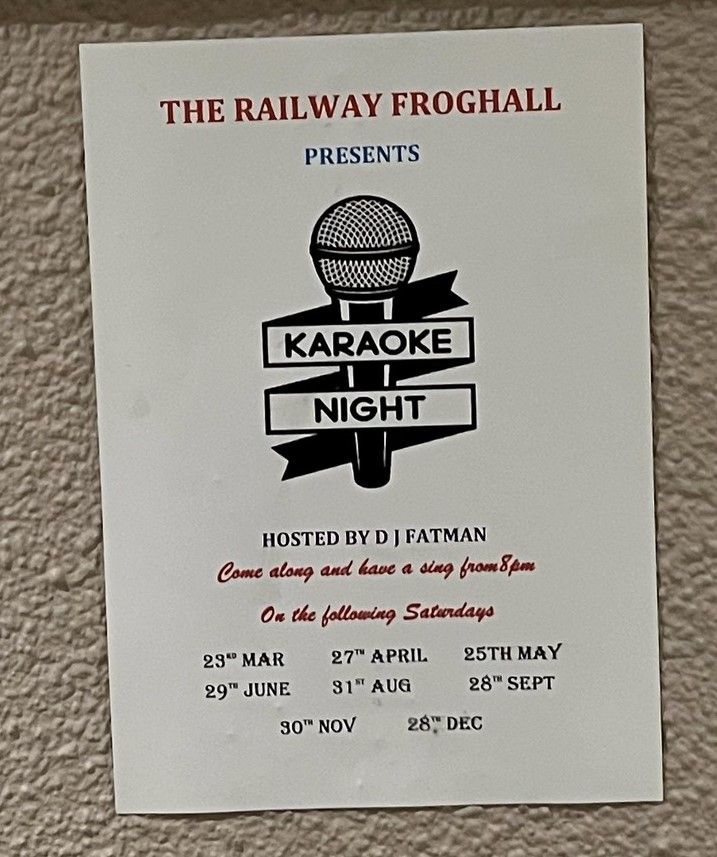 Karaoke Night at The Railway Inn 