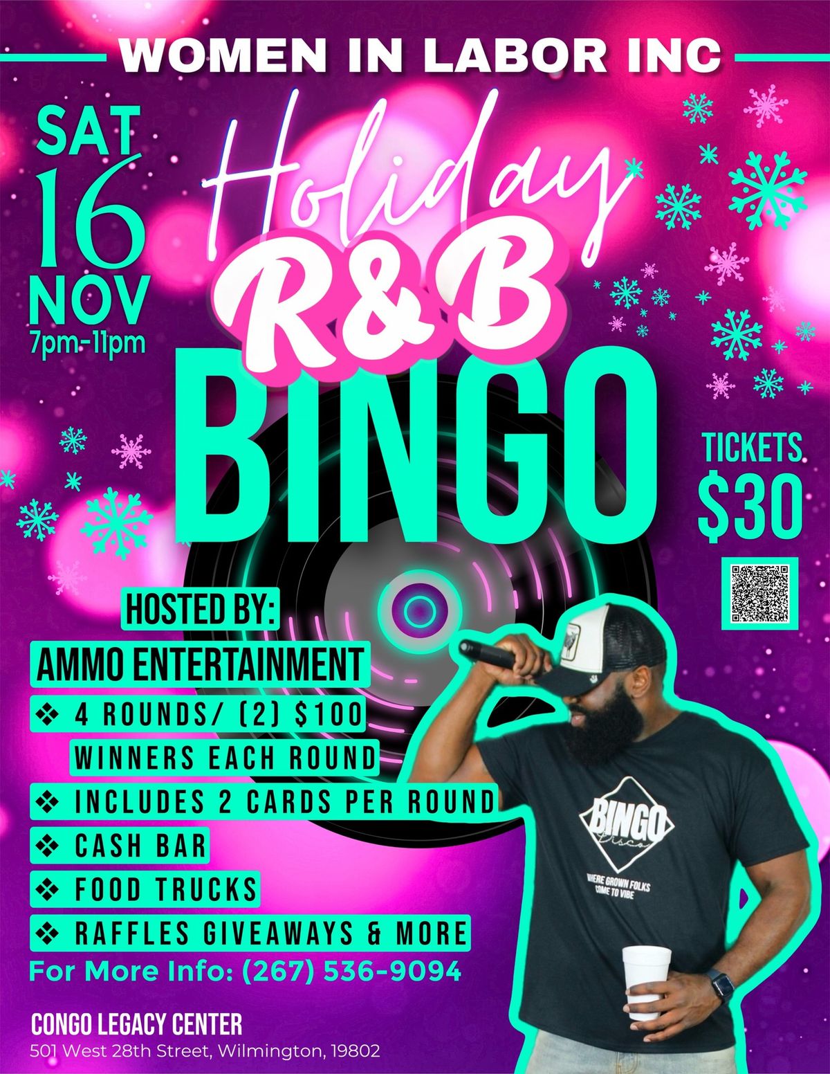 WOMEN IN LABOR  INC HOLIDAY R&B BINGO